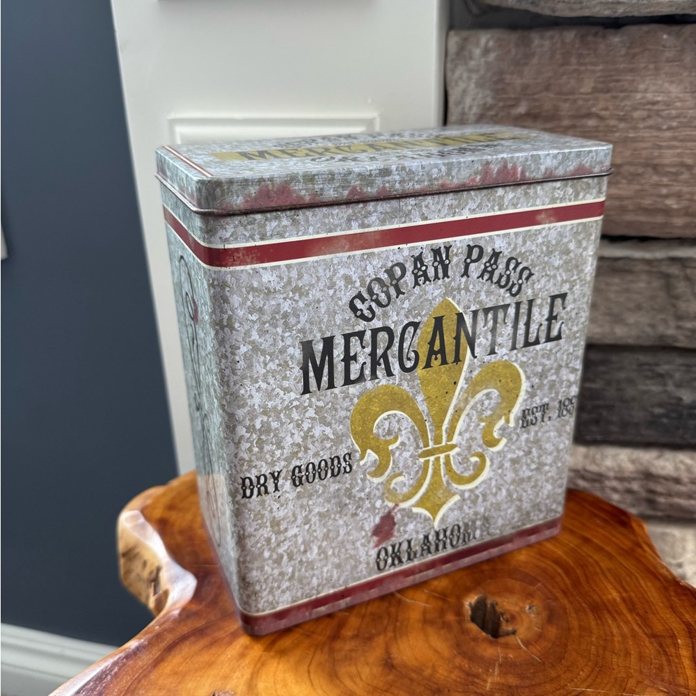 Coban Pass  Mercantile Metal Tin Advertising Rustic Farmhouse Collectors Decor